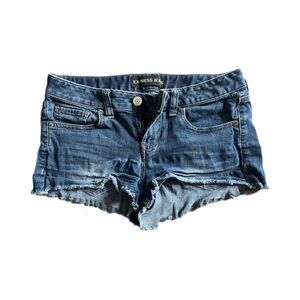 Express Women's Blue Denim Shorts